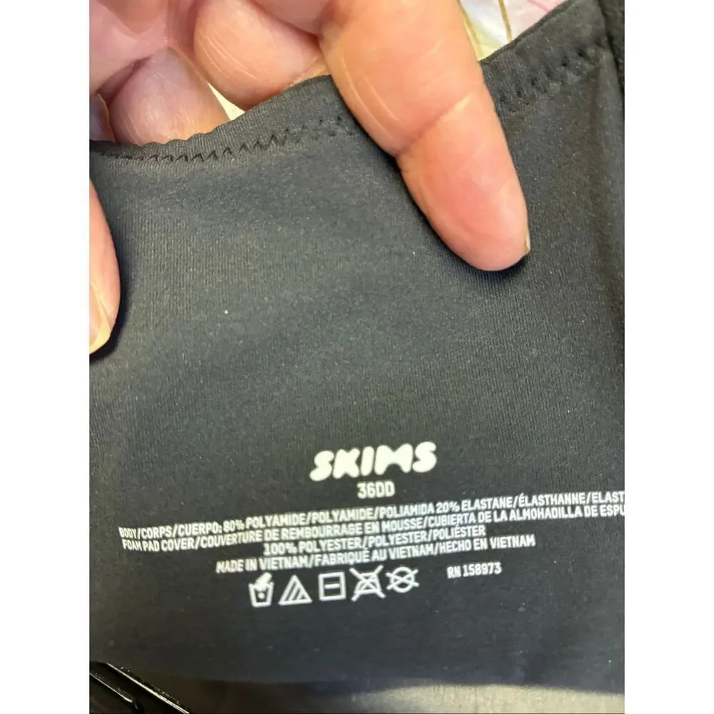 SKIMS NWT T-Shirt Bra in Onyx Size 36DD - Picture 6 of 7